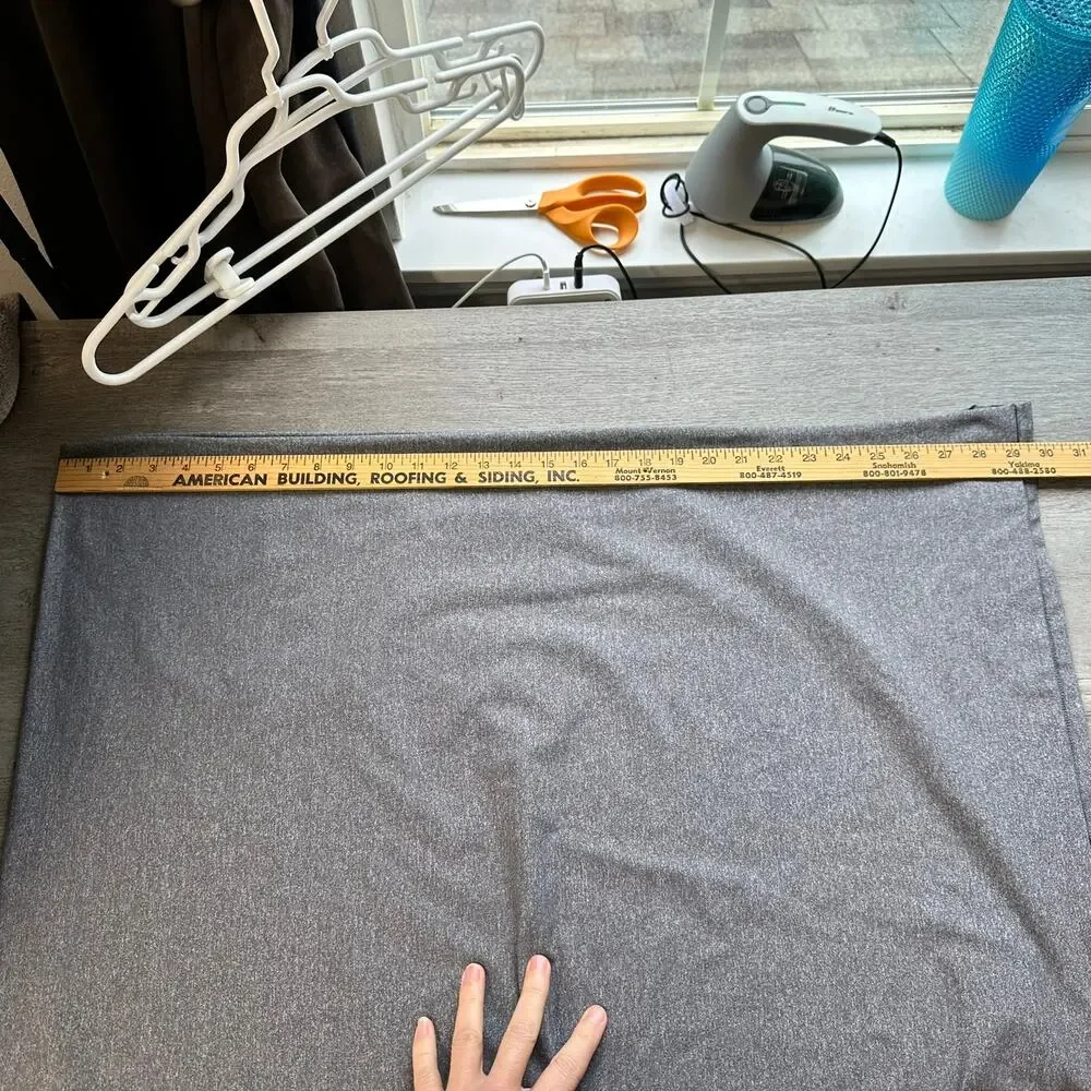 Lululemon Vinyasa Scarp Grey Black Snaps One Size